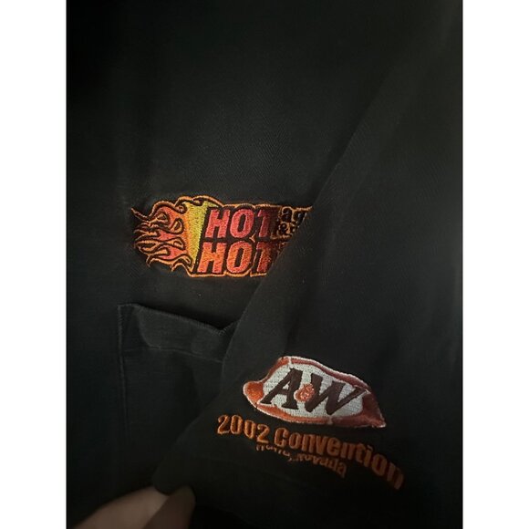 A&W Signature Series Mens Silk Button-Up Shirt "Hotter Than Hotter" Black M 2002 - Picture 11 of 11